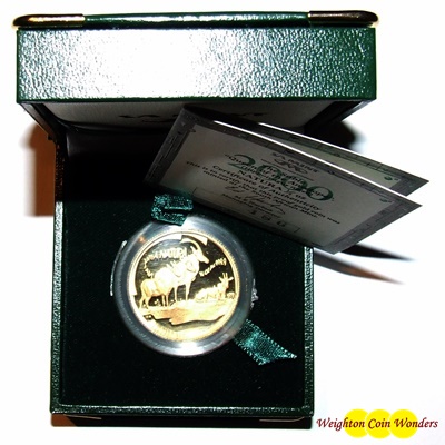 2000 South Africa Gold Proof 1/2oz NATURA - Sable